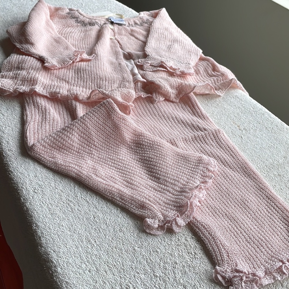 Baby set of 2 pieces brand new. 18-24 months. Bloom brand. Pink with gray design - Picture 7 of 8